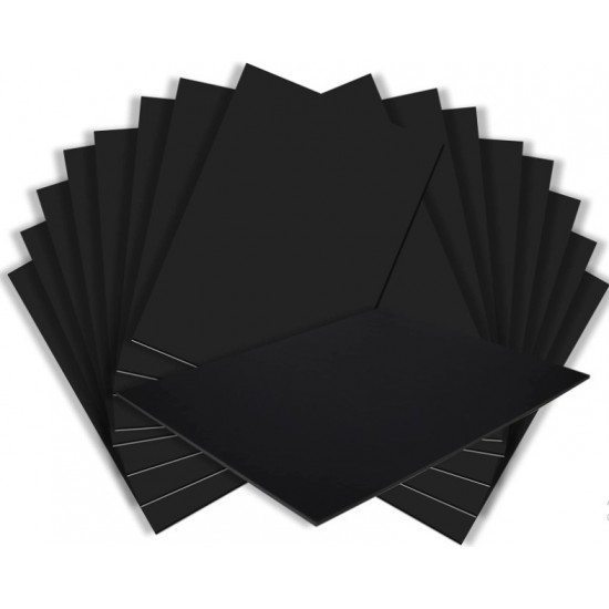 Black Foamboard - 5 mm thick, tow side Black Size (70 x 100 mm) each piece in a bag